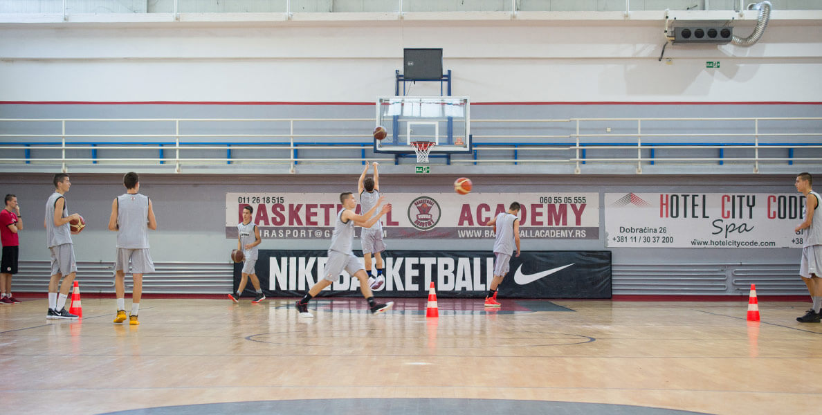 Basketball halls at the Basketball Academy